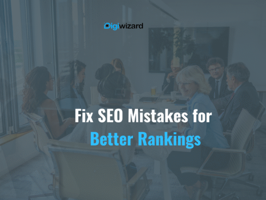 SEO mistakes guide for Irish businesses in 2026 showing website ranking errors, technical SEO issues, keyword strategy, and digital marketing analytics on a computer screen