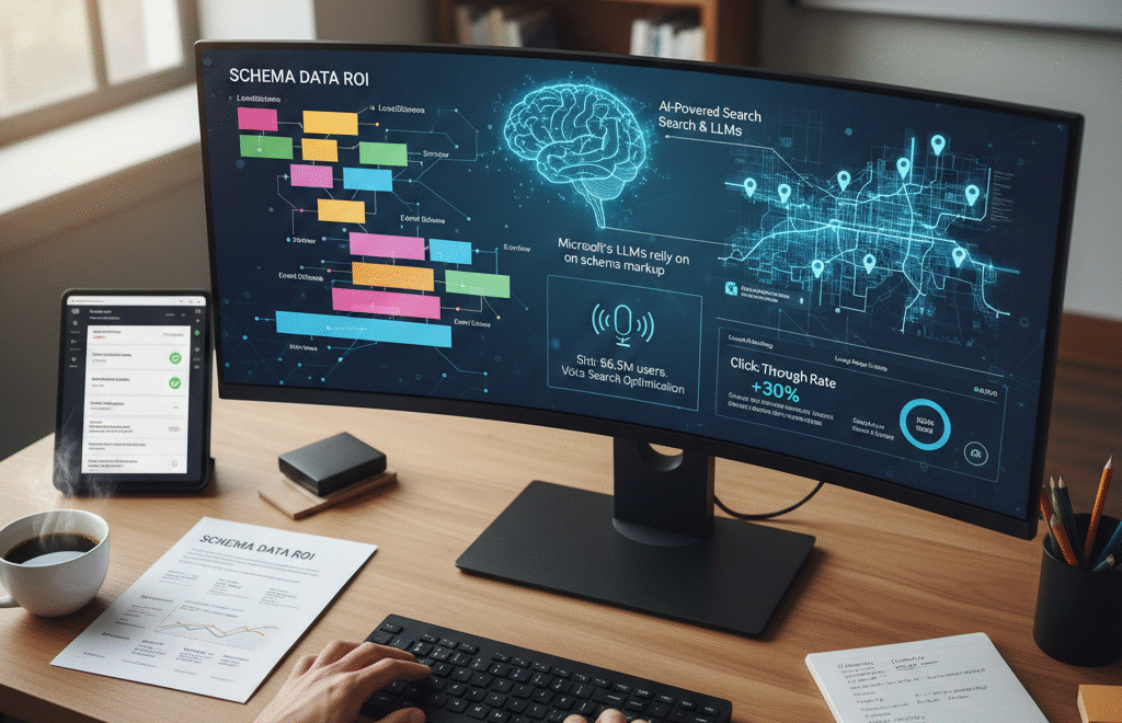 Schema data in SEO implementation for local business search visibility