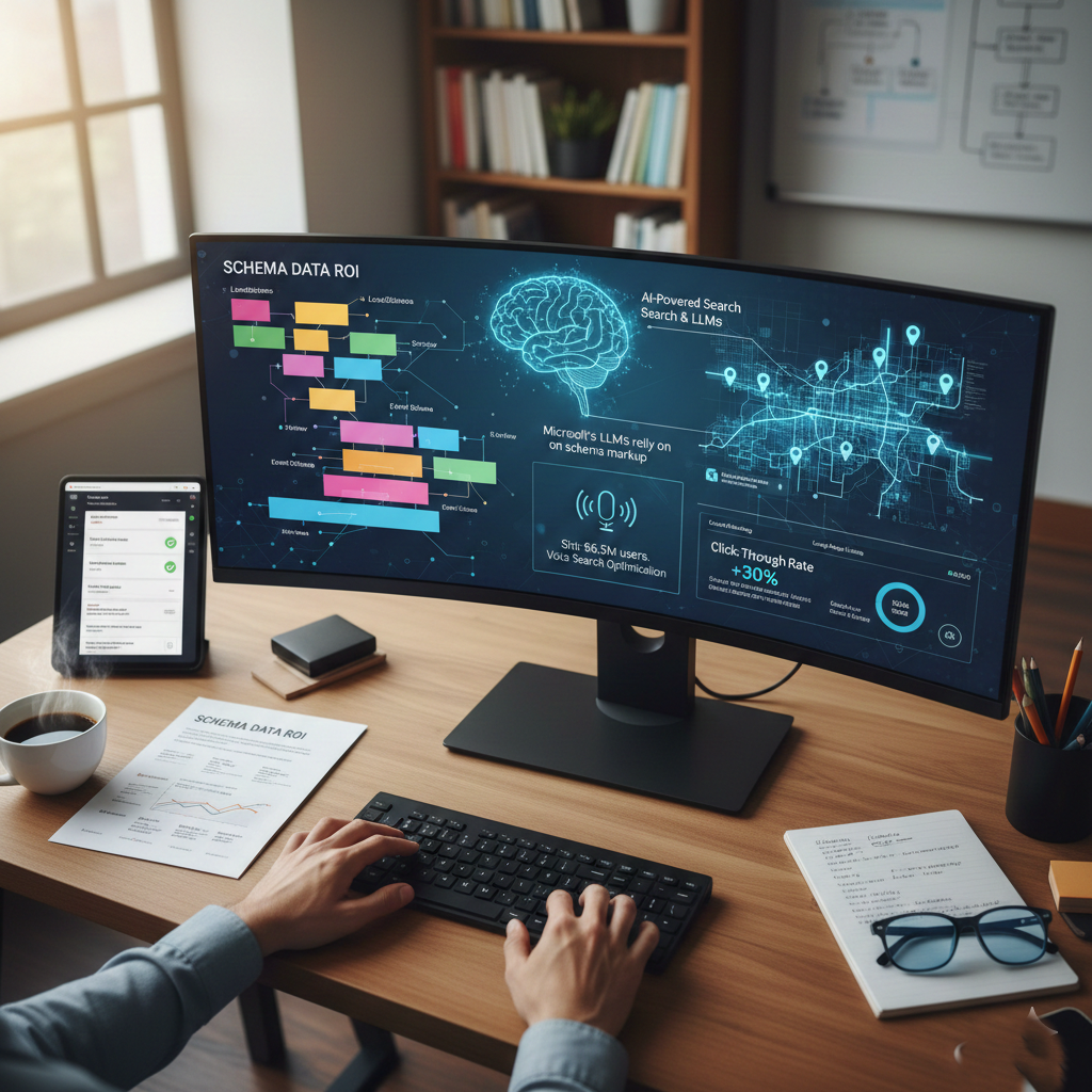 Schema data in SEO implementation for local business search visibility