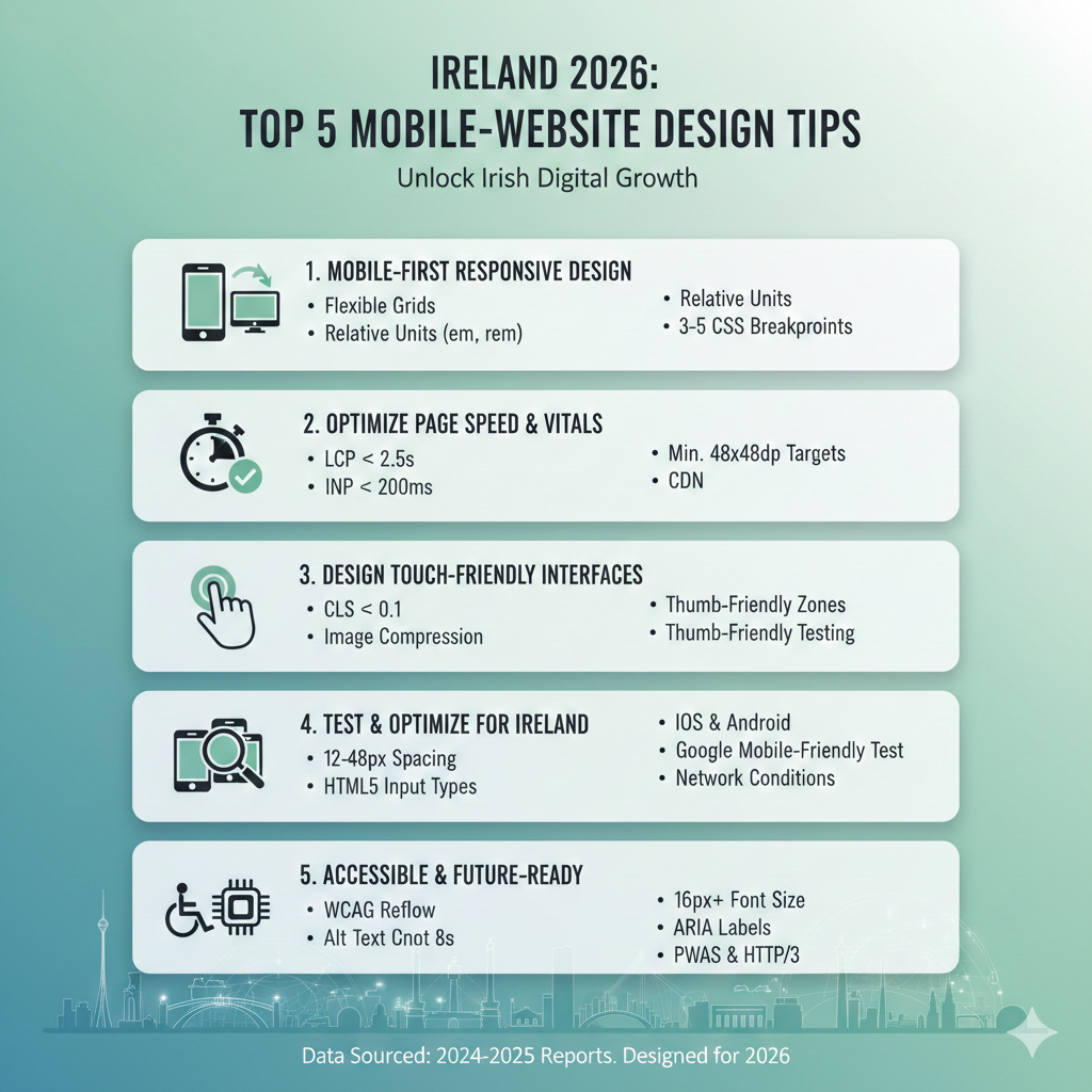 Mobile-friendly website design example showing responsive layout on smartphone and tablet devices
