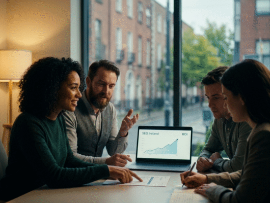 best Affordable SEO services illustration showing website optimization, keyword research, and analytics to boost search rankings and organic traffic growth