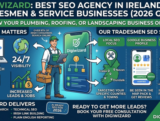 Best SEO agency in Ireland for tradesmen and service businesses - DigiWizard