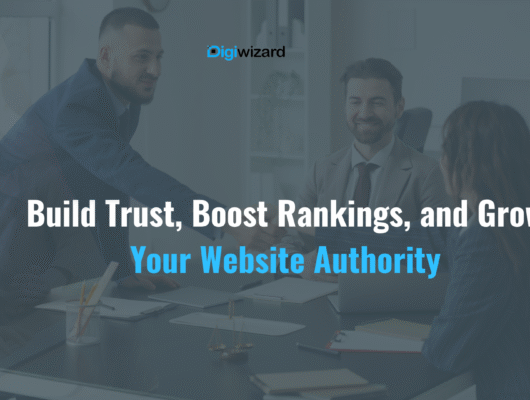 Domain authority SEO score dashboard showing website ranking metrics for Irish businesses