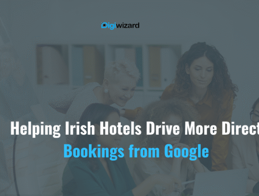 Hotel SEO Ireland strategy guide showing Google search results for Irish hotel direct bookings