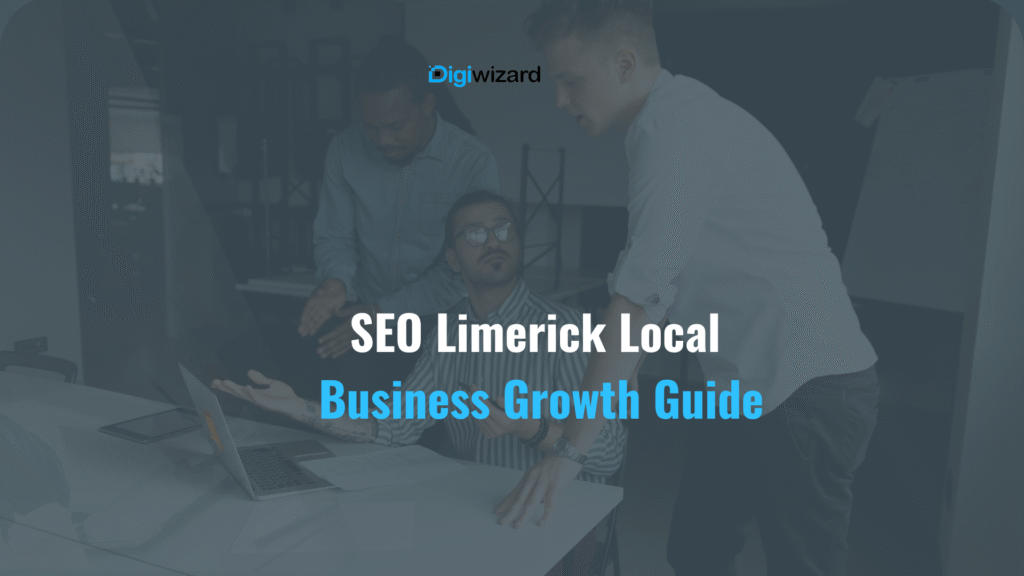 SEO in Limerick guide for local business owners showing Google search results on a laptop