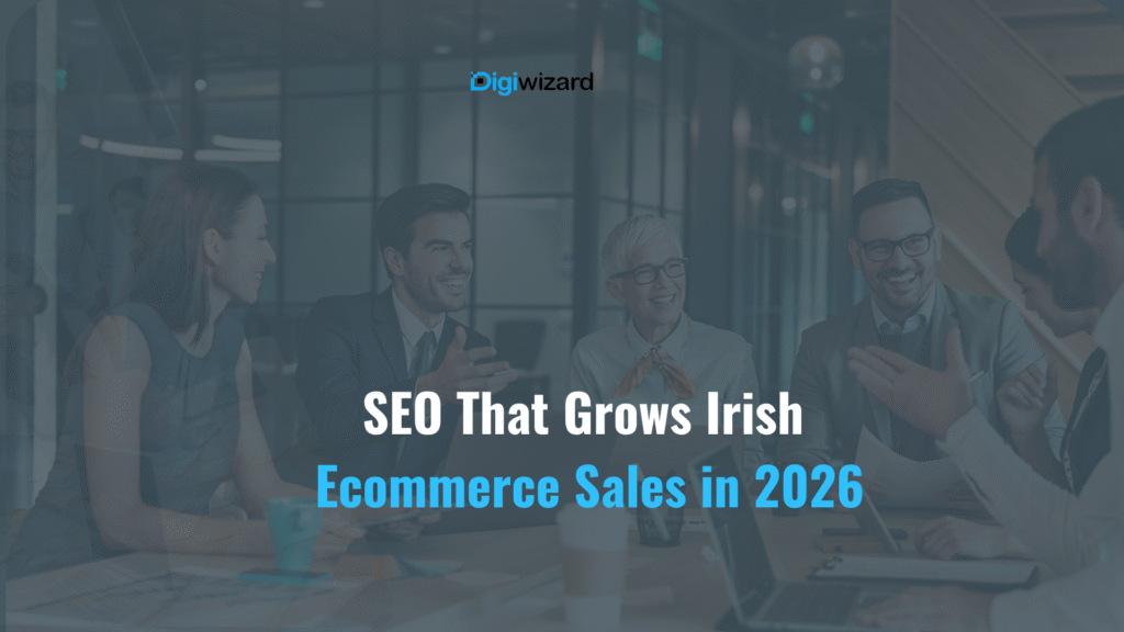 Ecommerce SEO Ireland strategies showing Google search results for Irish online stores in 2026