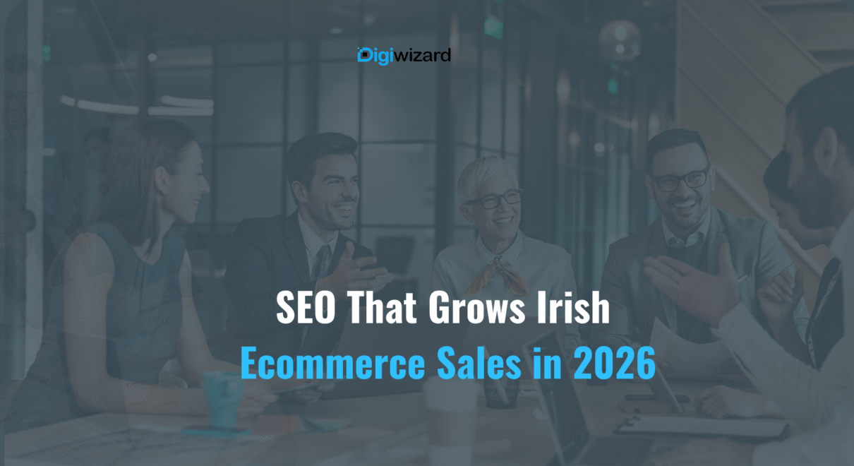 Ecommerce SEO Ireland strategies showing Google search results for Irish online stores in 2026