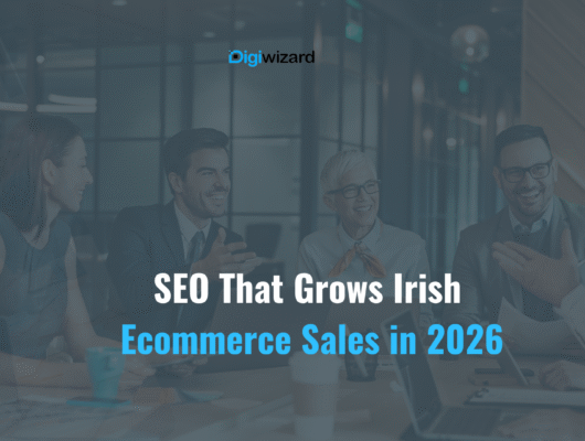 Ecommerce SEO Ireland strategies showing Google search results for Irish online stores in 2026