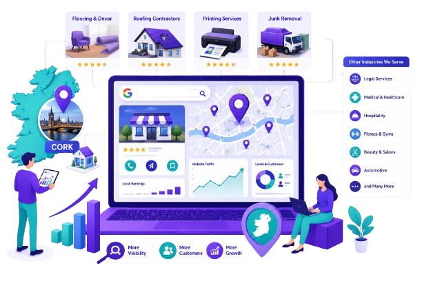 Best local SEO company in Cork digital marketing agency results dashboard